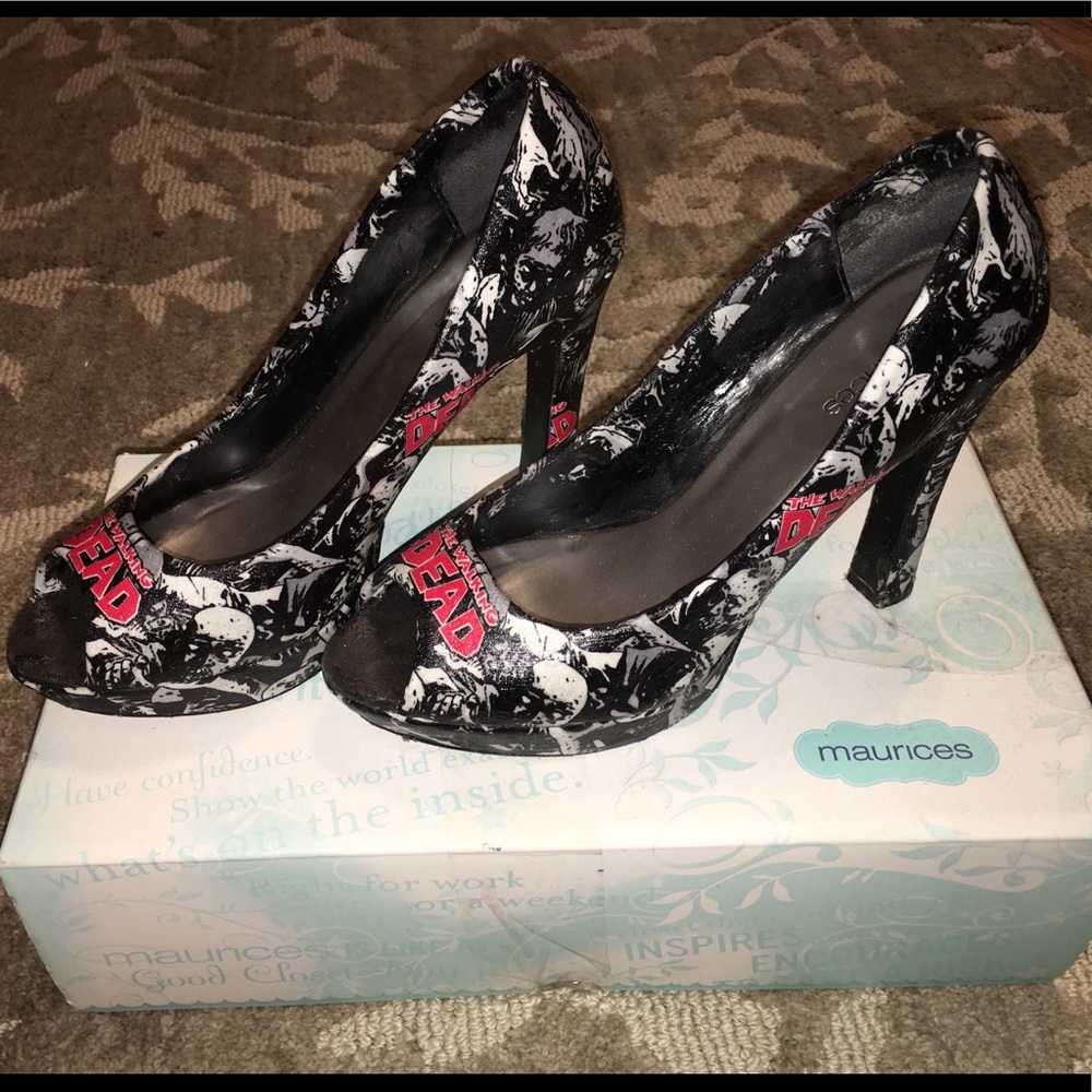 Maurice’s Heels with Walking Dead modgepodge